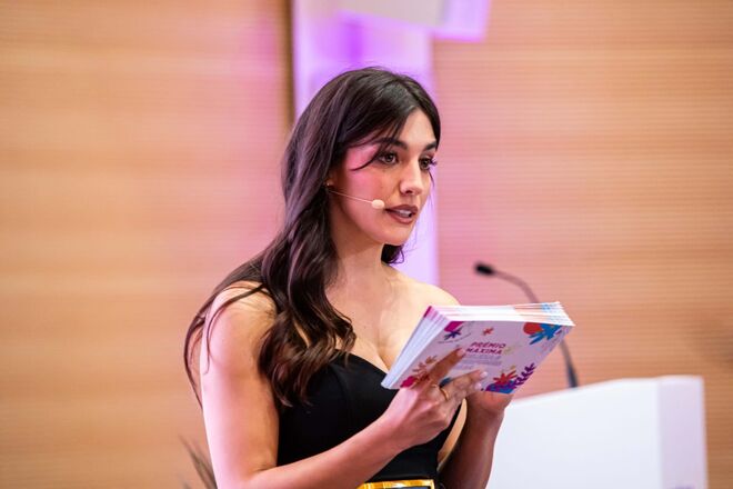 Bárbara Branco em palco.