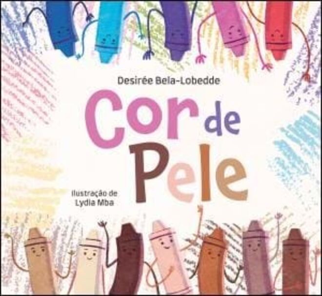 De Desirée Bela-Lobedde, neste livro acompanhamos o primeiro dia de escola dos lápis de cor, que estão ansiosos por saírem da caixa e colorirem os desenhos das crianças. A cor Amarela sabe que pintará o sol de verão, o Azul vai representar o mar e as ondas, já o lápis Cor de pele não está preocupado, pois tem a certeza de que será escolhido por todas as crianças para representar as suas famílias. Mas rapidamente é apanhado de surpresa, quando outras cores são escolhidas para essa missão.