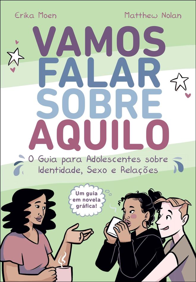 De Erika Moen (texto) e Matthew Nolan (ilustrações), este livro é um guia abrangente e profundo, em novela gráfica, onde são abordados muitos dos temas que te preocupam, contados do ponto de vista de adolescentes como tu. Relações, amizades, género, sexualidade, anatomia, imagem corporal, sexo seguro, ciúmes, rejeição, neste livro inclusivo, vais encontrar as respostas para todas as tuas dúvidas e mais algumas. Sem tabus!