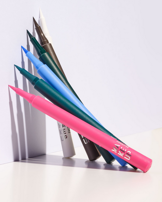 Eyeliner Liquid Color Liner da coleção Eyephoria Unlimited, €13,95 (cada), Make Up Factory, exclusivo na Perfumes & Compnhia.