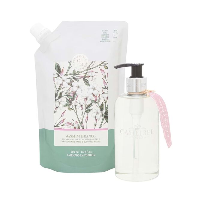 Recarga de gel para Mãos e Corpo White Jasmine, 500mL, €16,90, Castelbel.