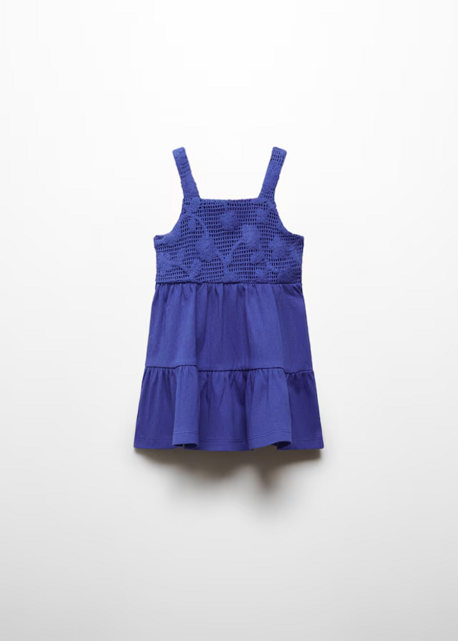 Vestido bordado, €19,99, Mango Kids