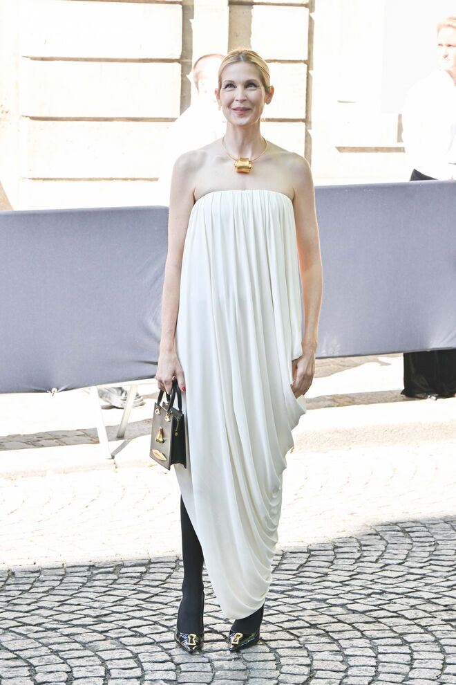 Kelly Rutherford no desfile de Schiaparelli.