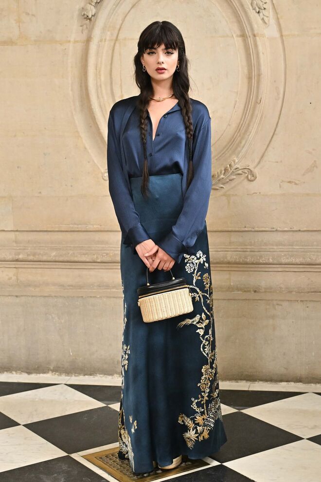 Deva Cassel no desfile da Dior.