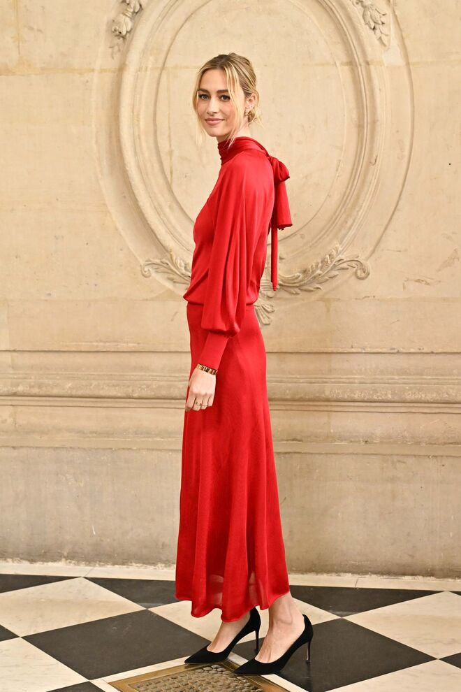 Beatrice Borromeo no desfile da Dior.