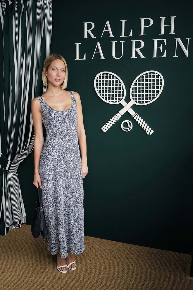 Maria Olympia, da Grécia e da Dinamarca, vestida com Ralph Lauren.