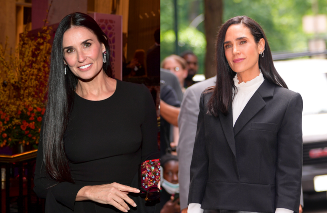 DEMI MOORE E JENNIFER CONNELLY I Durante uma entrevista para a revista The Times em outubro de 2016, Connelly brincou com a semelhança: "Alguém disse: "És a irmã da Demi Moore!".