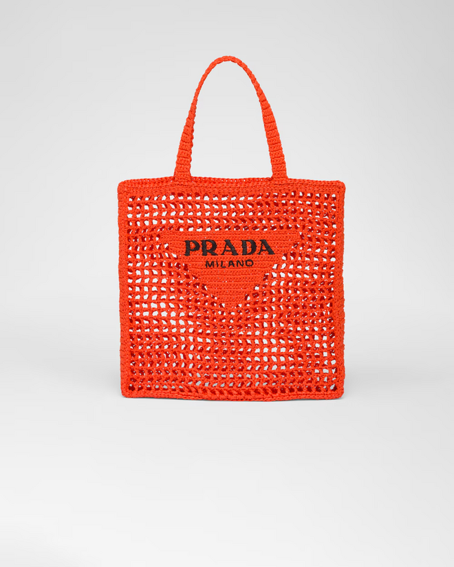 Crochet tote bag, €1600, Prada.