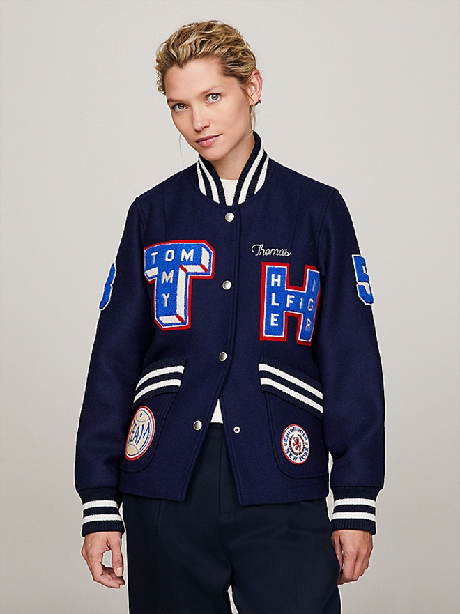 Varsity Letter Back Logo Jacket, Tommy Hilfiger, €449.90.
