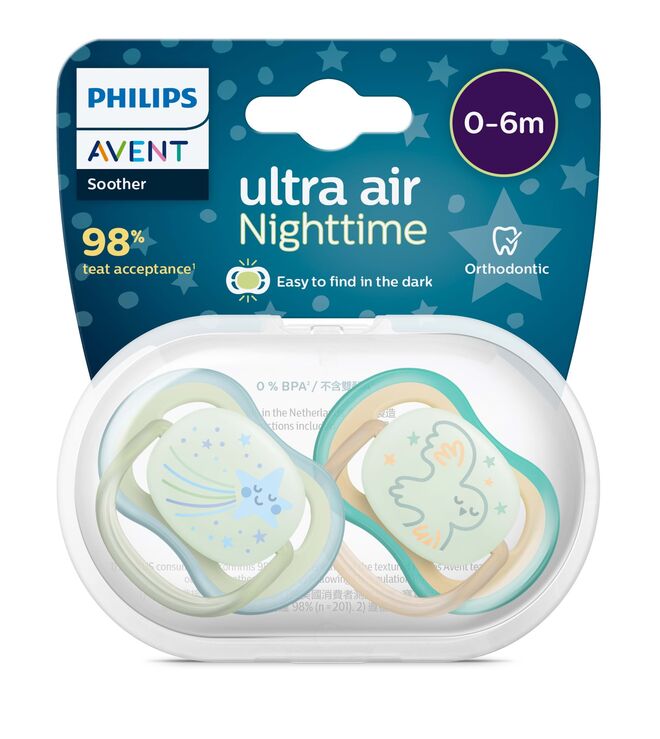 Chupeta Ultra Air Nighttime, €11,99, Philips