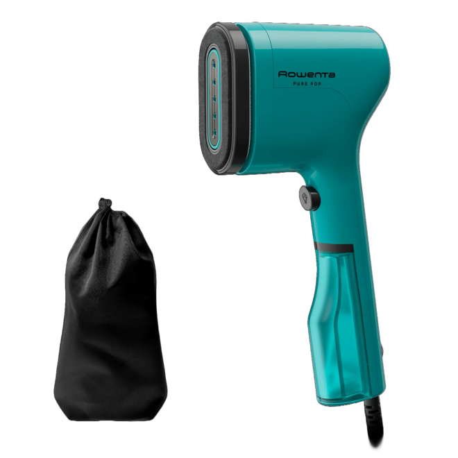 Por que ter uma vaporeta se já temos o ferro de passar? Porque este gadget compacto é a solução perfeita para desamassar roupas rapidamente, especialmente quando decidimos o que vestir no último minuto. Fácil de guardar, é um salva-vidas para o dia a dia. (€50, na Rowenta)