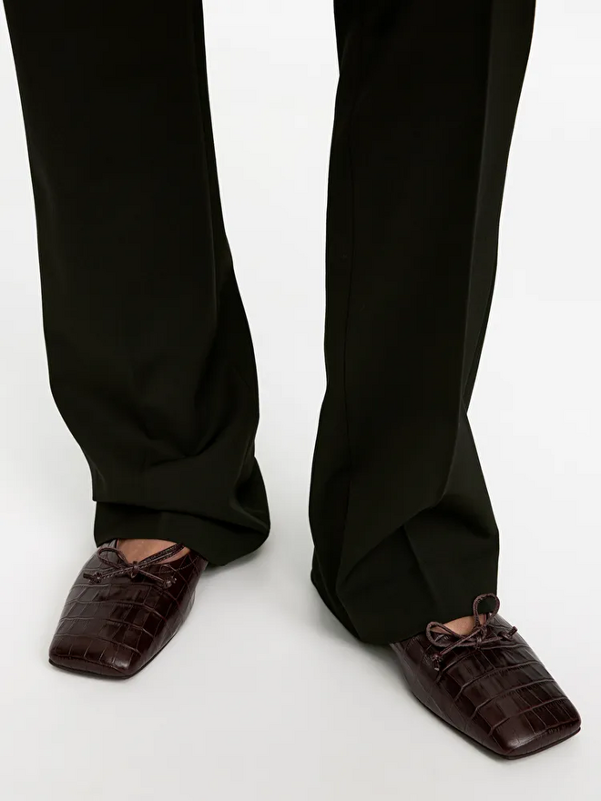 Arket, Leather Ballerina, €111.