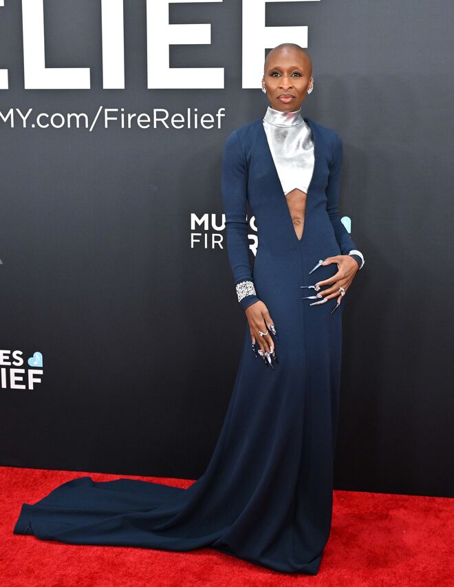 Cynthia Erivo em Louis Vuitton.