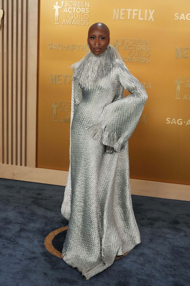 Cynthia Erivo em Givenchy FW97 Couture.