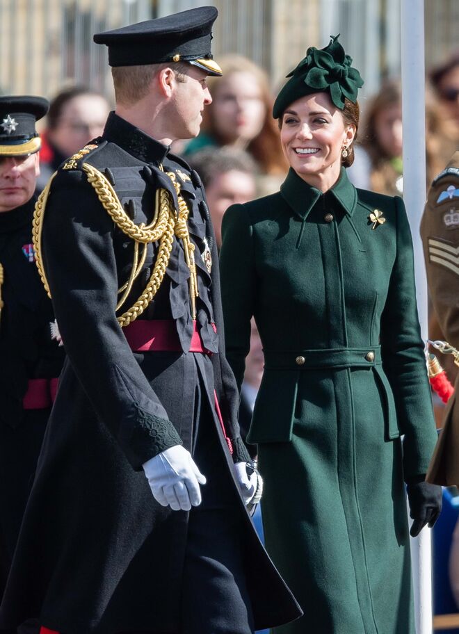 William e Kate assistem ao desfile do Dia de São Patrício, em 2019.