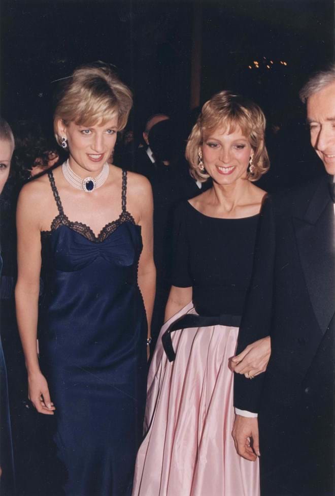 Princesa Diana na Gala Metropolitana em 1996,