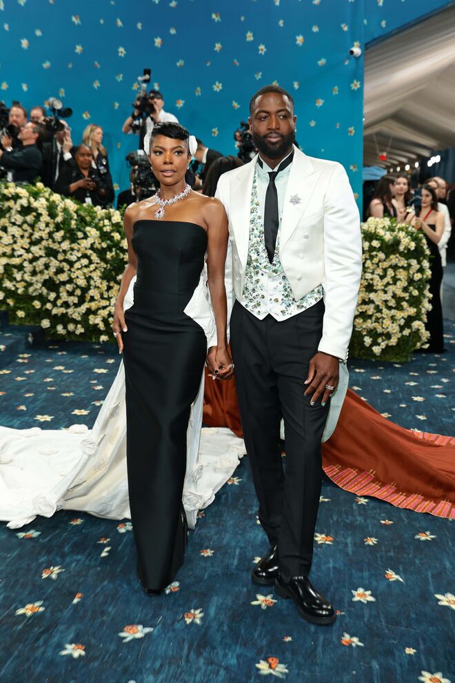 Gabrielle Union Wade e Dwyane Wade, em Prada.