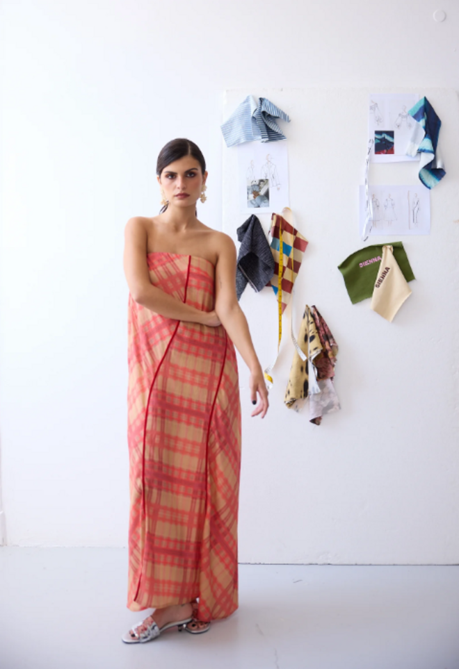 Sienna, Nola Dress Pink Plaid, €125.