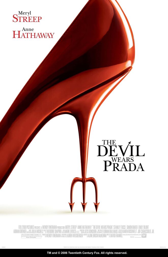 Cartaz do primeiro filme 'O Diabo veste Prada'.