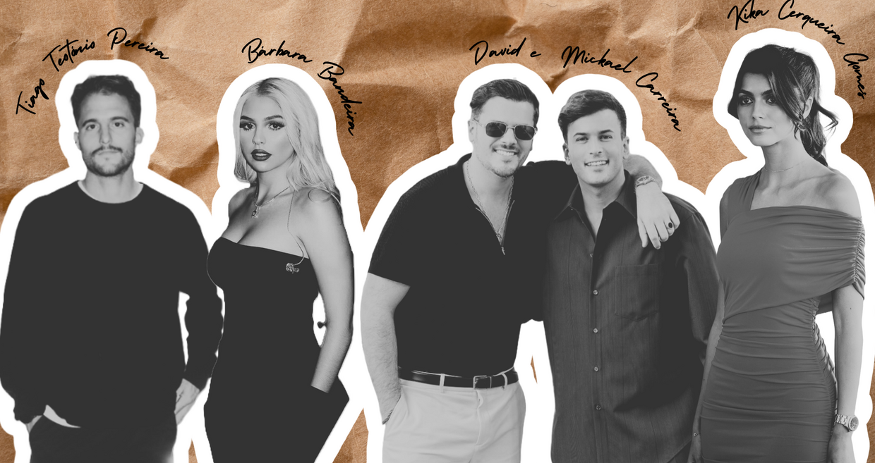 (Esquerda - direita) Tiago Teotónio Pereira, Bárbara Bandeira, David e Mickael Carreira, Kika Cerqueira Gomes