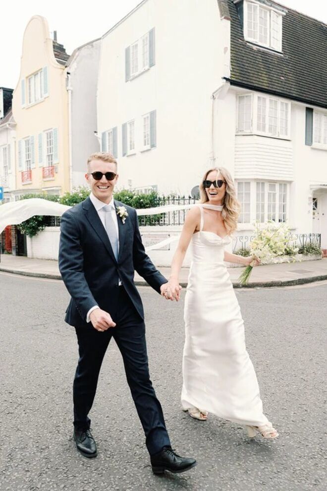 Tori Smith, no dia do seu casamento.