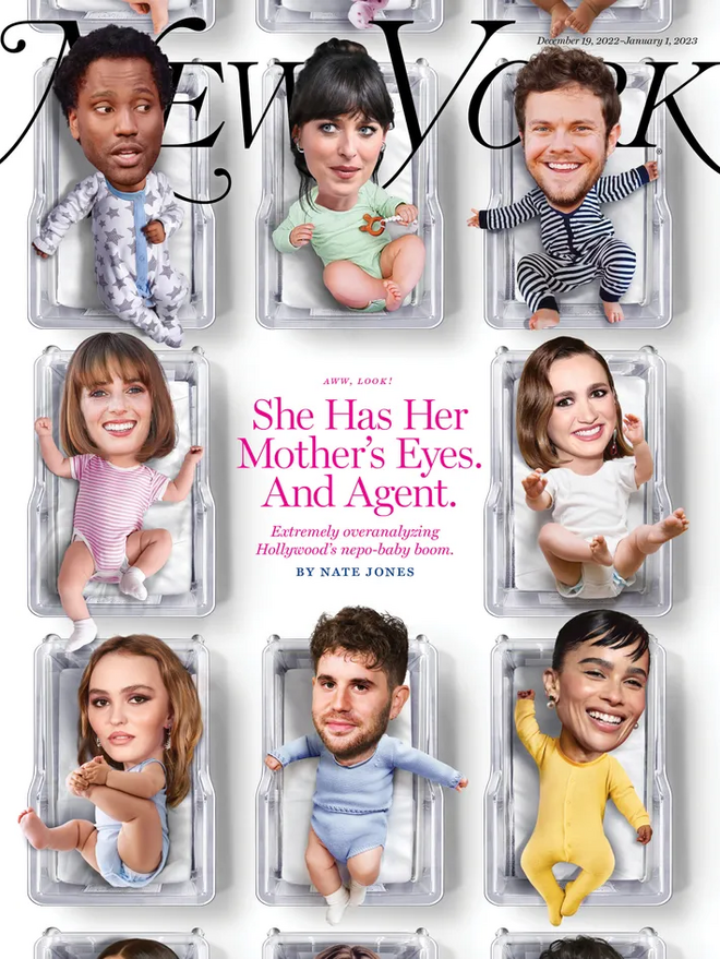Na capa da 'New York Magazine' de dezembro de 2022, lia-se: 'Ela tem os olhos da mãe. E o agente.'