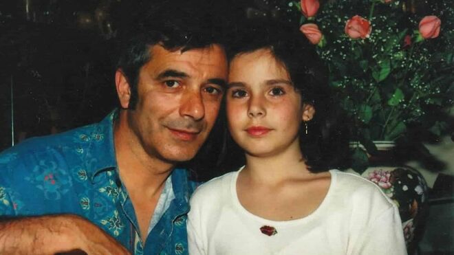 Vítor Norte com a filha, Sara, quando esta ainda era uma criança