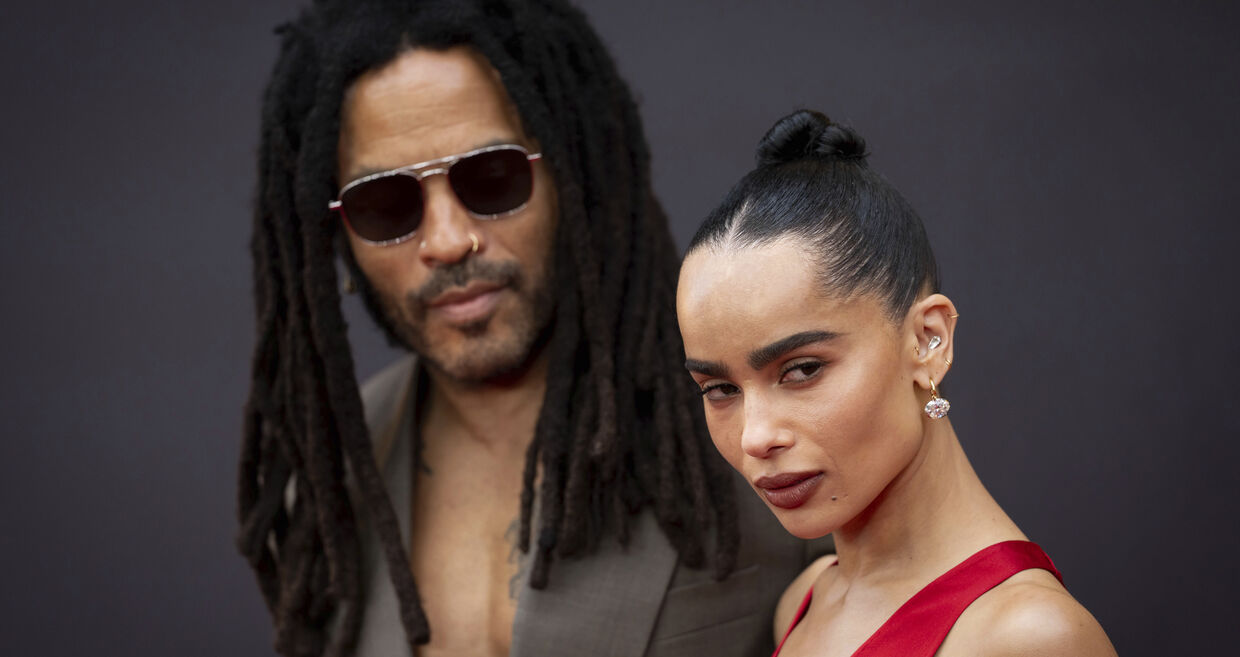 Lenny Kravitz e Zoë Kravitz, pai e filha, pessoas inquestionavelmente cool