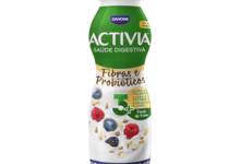 Activia saúde digestiva, com fibras e probióticos de frutos silvestres e cereais