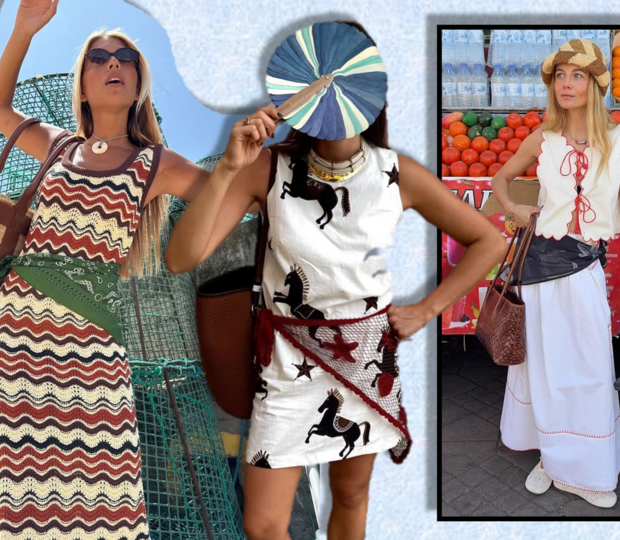 Tendência: lenço na cintura invade o verão com influência das 'it girls'