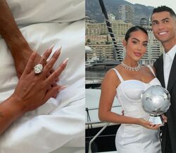 Pelo menos €1 milhão. O que se sabe sobre o anel de noivado que Cristiano Ronaldo deu a Georgina Rodríguez