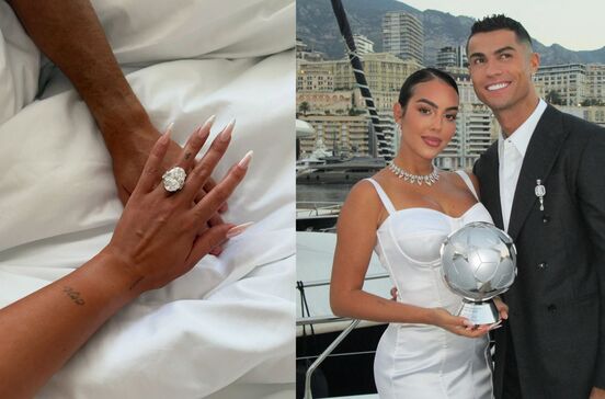 Pelo menos €1 milhão. O que se sabe sobre o anel de noivado que Cristiano Ronaldo deu a Georgina Rodríguez