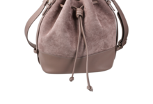 Bolsa castanha com alças entrançadas da nova coleção Bijou Brigitte