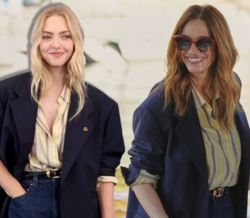 Para marcar uma posição. Amanda Seyfried recicla look de Julia Roberts em Veneza
