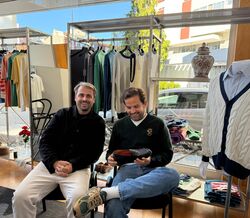 Da esquerda para a direita, Edgar e Guilherme. Sócios e amigos