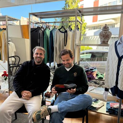 Da esquerda para a direita, Edgar e Guilherme. Sócios e amigos