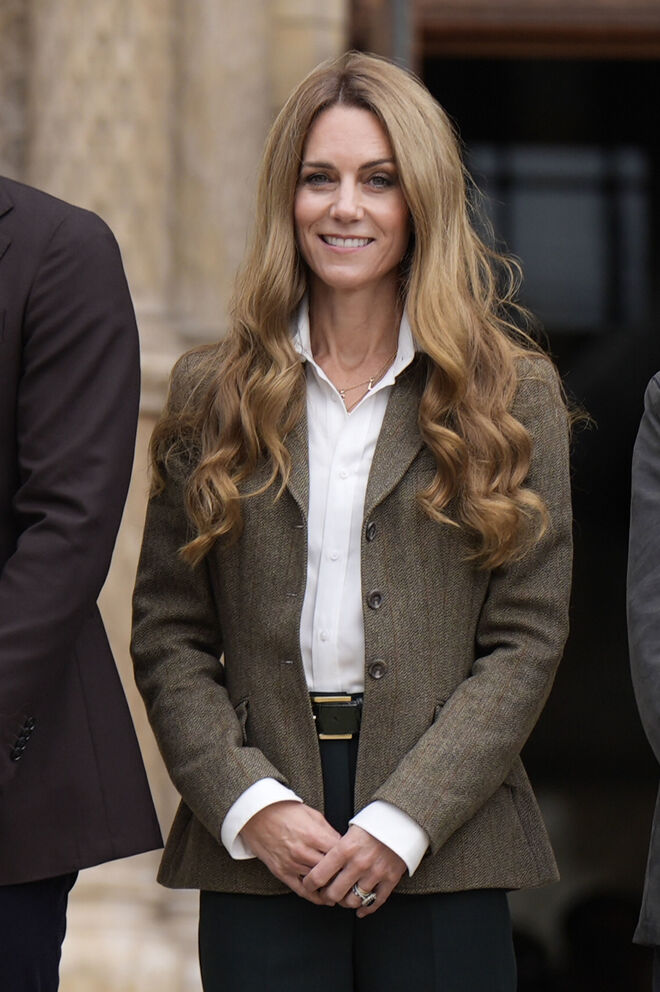 Príncipe William e Kate Middleton visitam o Museu de História Natural de Londres.
