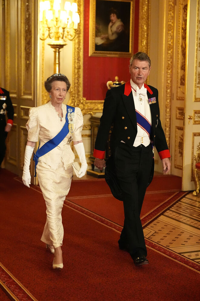 Princesa Anne e Vice-Admiral Sir Tim Laurence