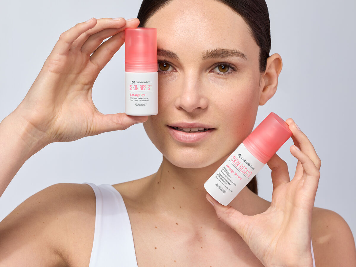 Pele calma com Skin Resist Sensage Eye: contorno de olhos para peles sensíveis.