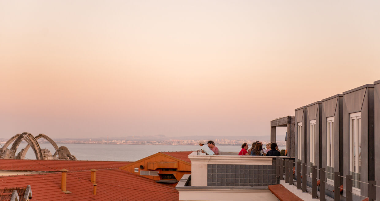 O rooftop do restaurante Mensagem tem duas zonas ao ar livre