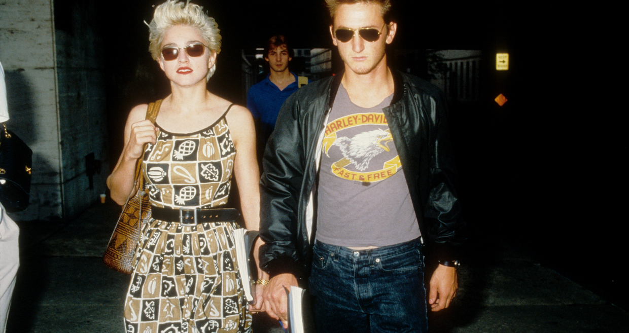 Madonna e Sean Penn juntos num retrato do início da carreira da cantora