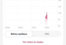 O ritmo cardíaco de 71-127 bpm é monitorizado pelo HUAWEI Watch GT 6
