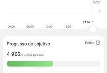 Quase 5000 passos dados, 178 kcal gastas e 3,44 km percorridos