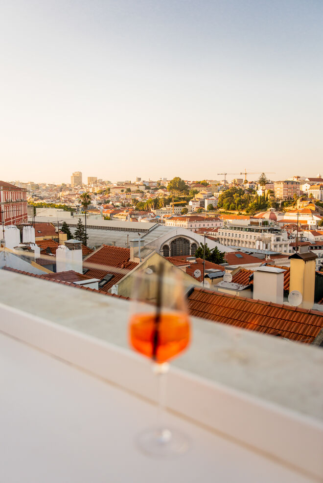O rooftop do restaurante Mensagem tem duas zonas ao ar livre