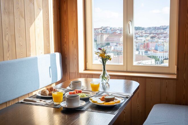 O rooftop do restaurante Mensagem tem duas zonas ao ar livre
