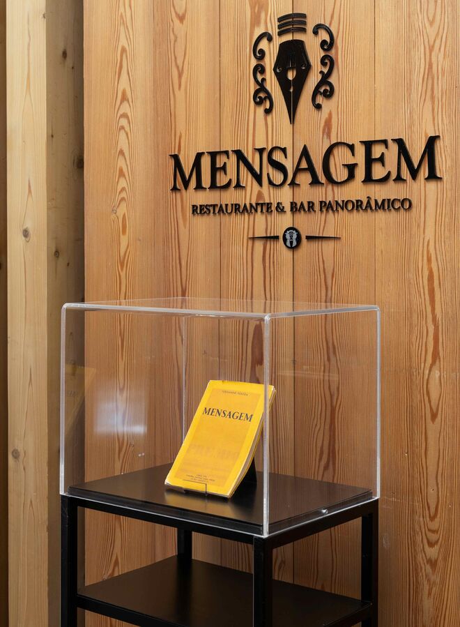 O rooftop do restaurante Mensagem tem duas zonas ao ar livre
