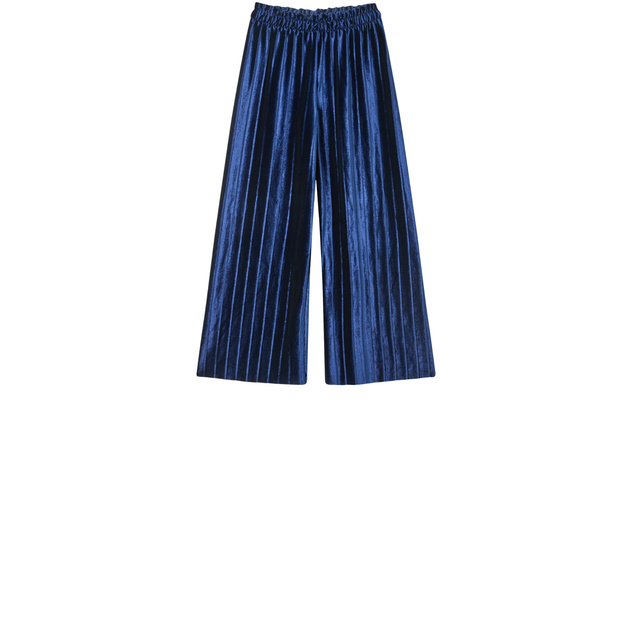 Calças de veludo azul da KIABI: glamour e conforto para celebrar o Natal com elegância