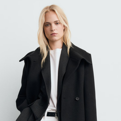 Mango lança sobretudo de lã virgem Manteco, ideal para o outono e inverno