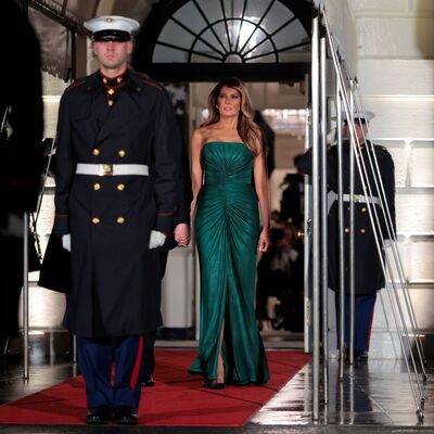 Melania Trump e Georgina Rodríguez num jantar em Washington com looks de poder e estilo