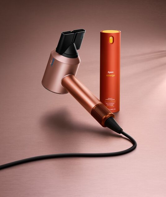 Dyson lança edição Amber Silk para cuidado capilar com tons borgonha e cobre